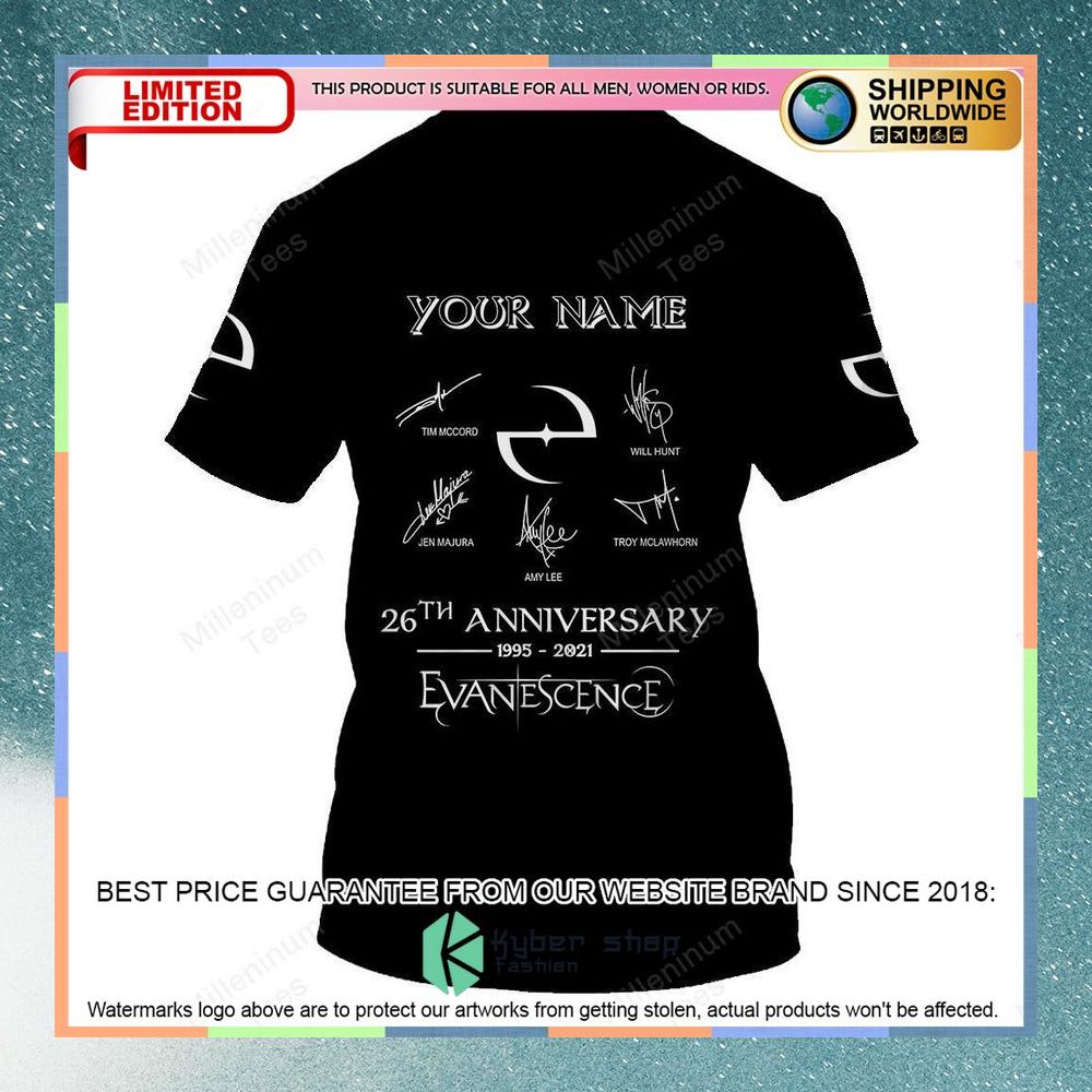 Personalized Evanescence Album Covers T Shirt 6 personalized evanescence album covers t shirt 3 158