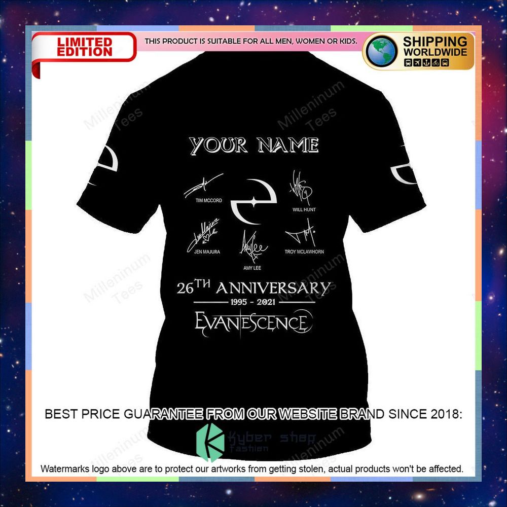 Personalized Evanescence Album Covers T Shirt 9 personalized evanescence album covers t shirt 3 173