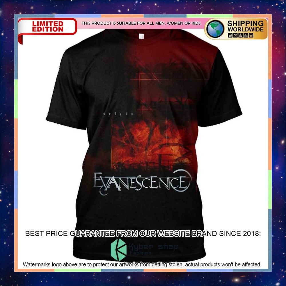 Personalized Evanescence Origin Album T Shirt 8 personalized evanescence origin album t shirt 2 83