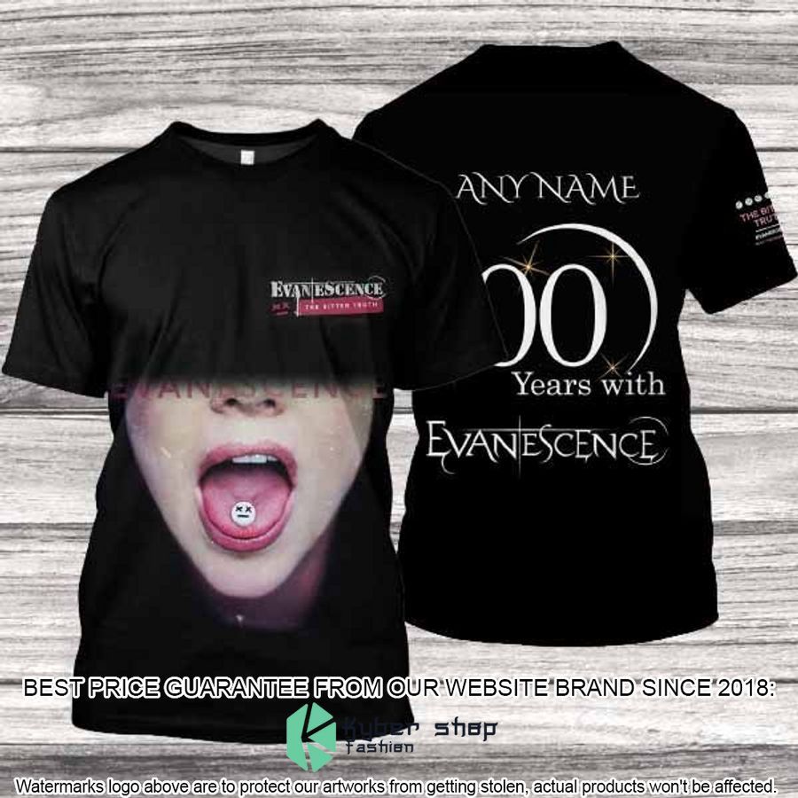 personalized evanescence the bitter truth album t shirt 1 604