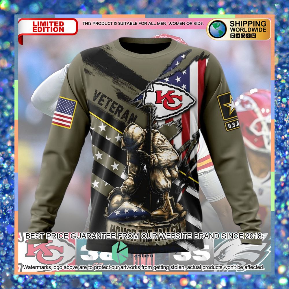 Personalized Kansas City Chiefs Veteran honor the fallen Eagle 3D Hoodie, Shirt 11 Personalized Kansas City Chiefs Veteran honor the fallen Eagle 3D Hoodie, Shirt word2