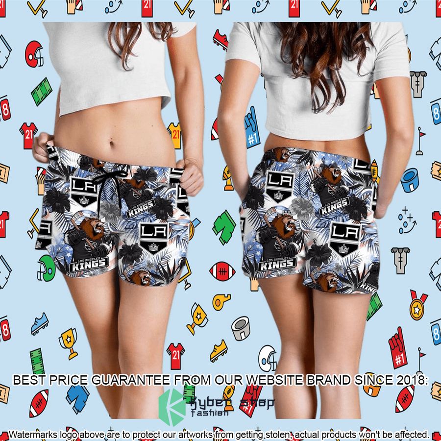 Personalized Los Angeles Kings Tropical Floral America Flag Hawaiian Shirt, Shorts 11 personalized los angeles kings tropical floral america flag hawaiian shirt shorts 11 922