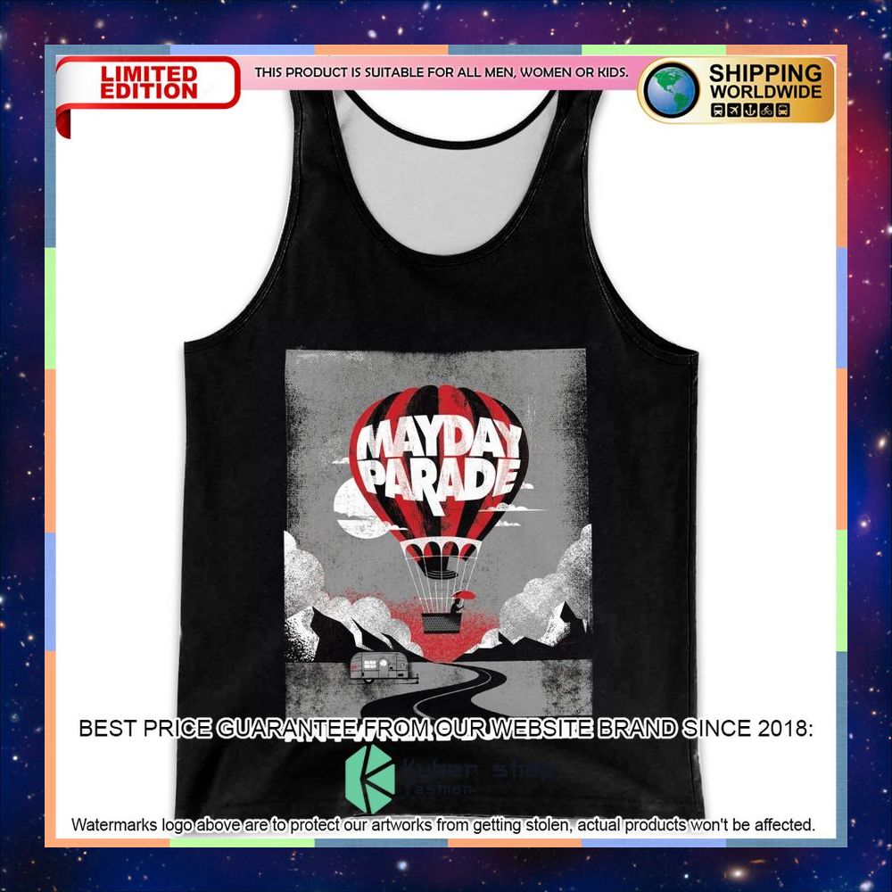 personalized mayday parade anywhere but here tank top 1 846