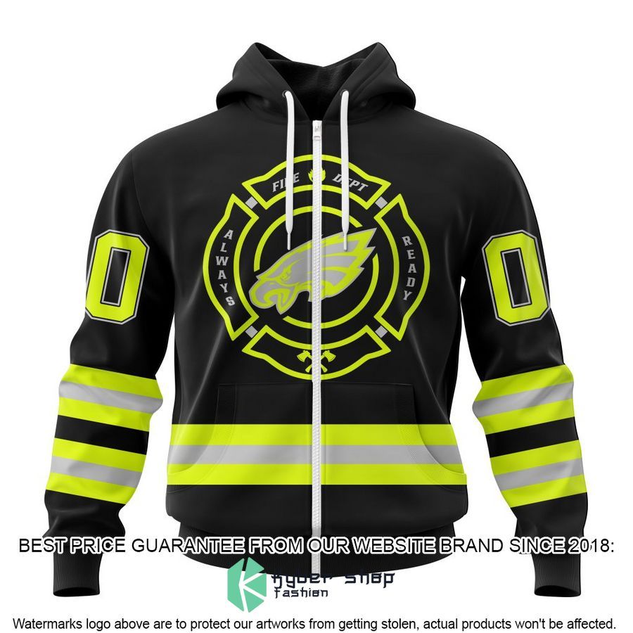 personalized nfl philadelphia eagles firefighter uniform shirt hoodie 2 206