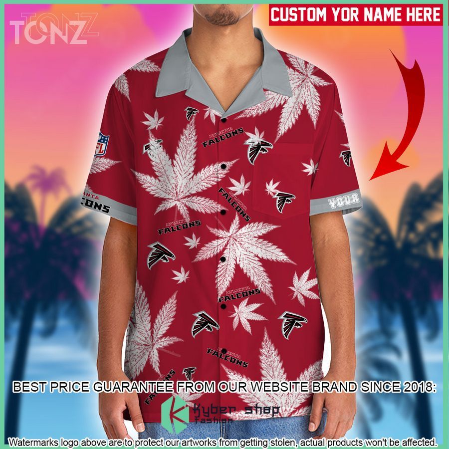 personalized nfl weed cannabis atlanta falcons hawaiian shirt shorts 2 315