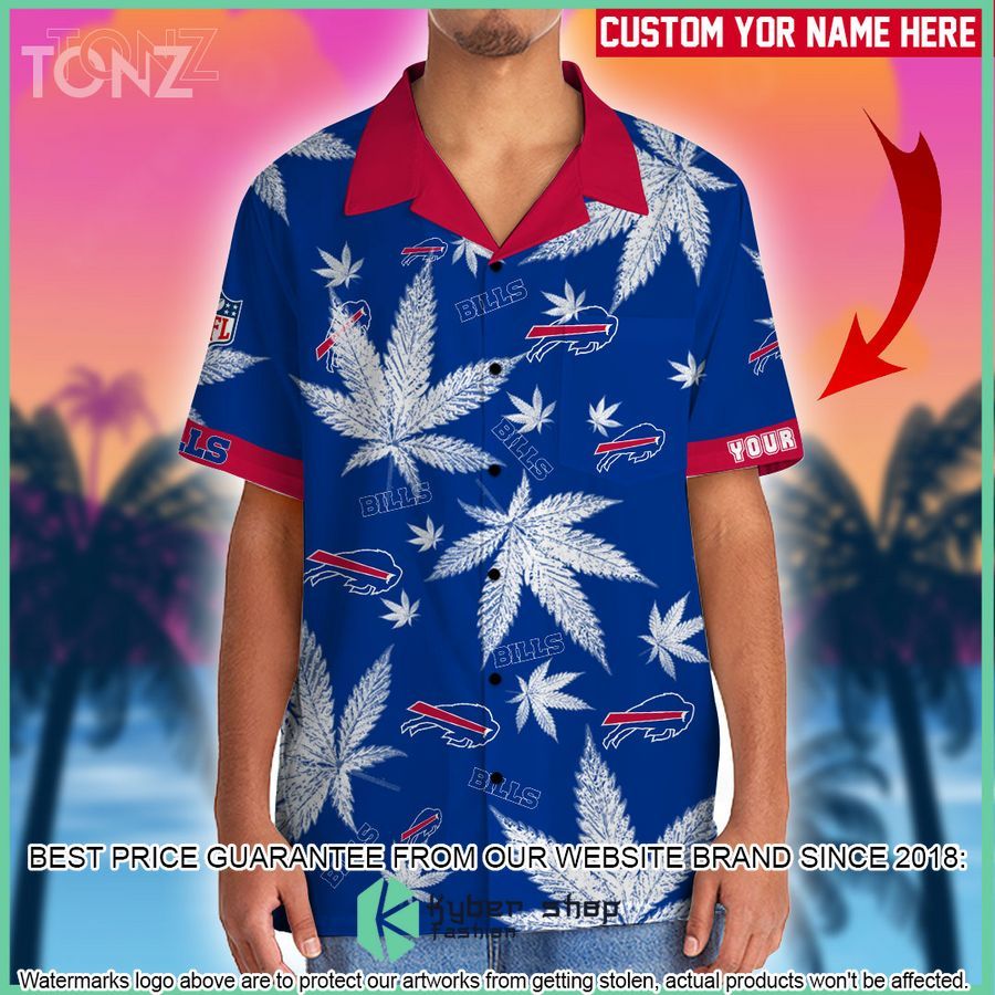 personalized nfl weed cannabis buffalo bills hawaiian shirt shorts 2 467