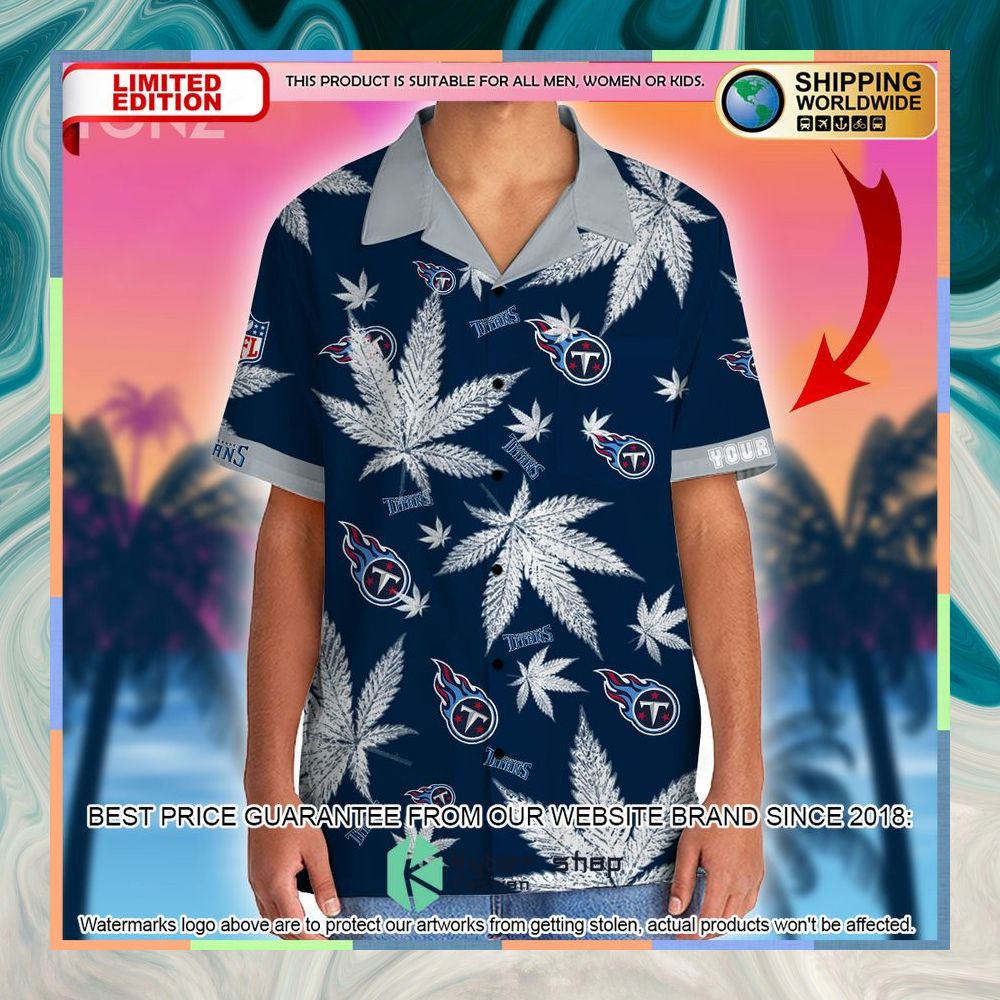 Personalized NFL Weed Cannabis Tennessee Titans Hawaiian Shirt, Shorts 4 personalized nfl weed cannabis tennessee titans hawaiian shirt shorts 2 952