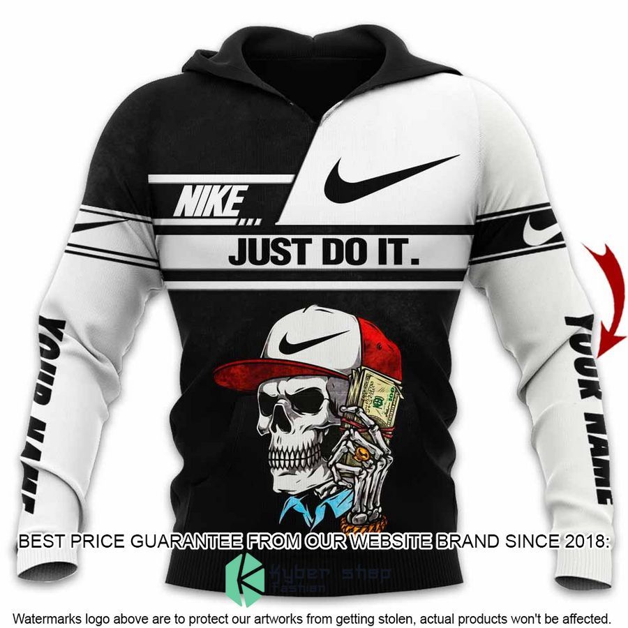 personalized nike just do it skull cap hoodie pants 2 487