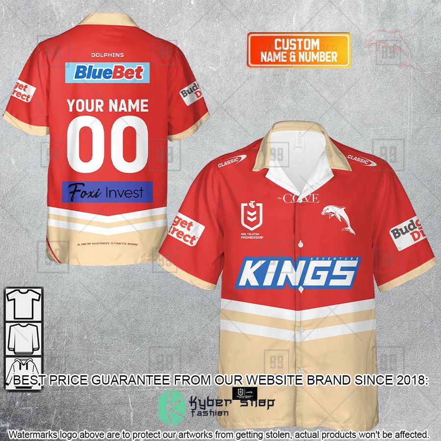 Personalized NRL Dolphins Jerseys Hawaiian Shirt
