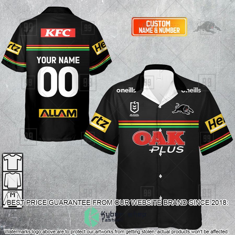 Personalized NRL Penrith Panther Jerseys Hawaiian Shirt word1