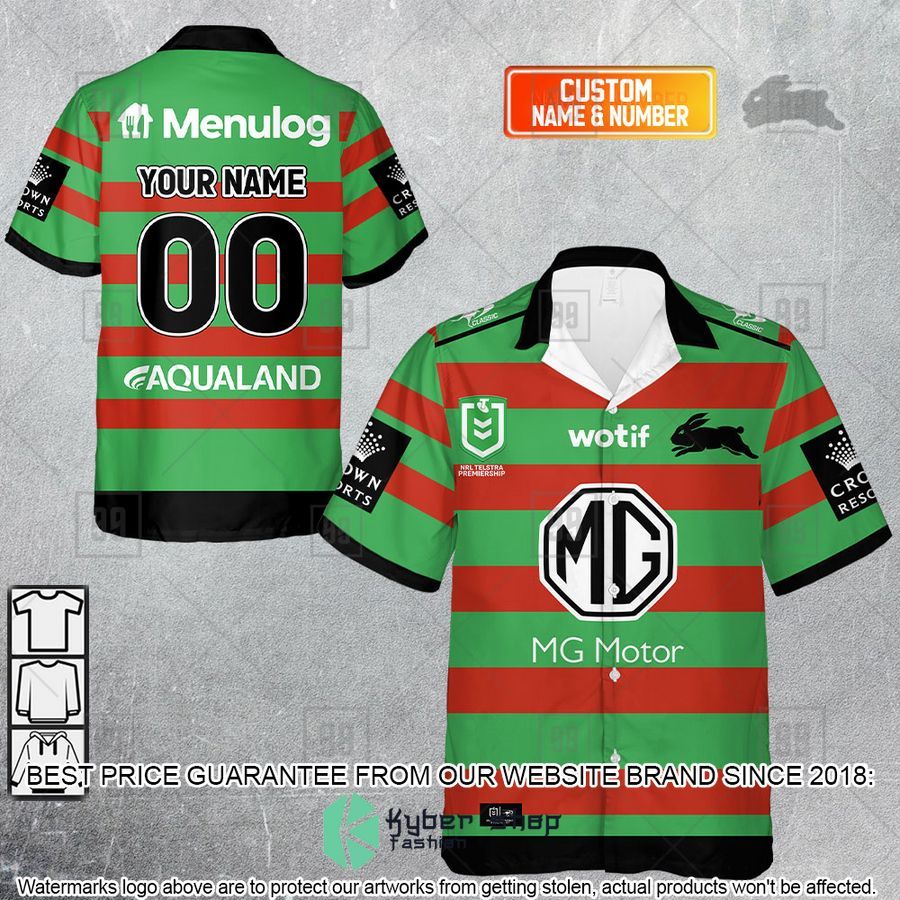 Personalized NRL South Sydney Rabbitohs Jerseys Hawaiian Shirt