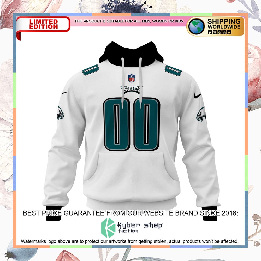 Personalized PhiLadelphia Eagle Super Bowl LVII 2023 white Shirt, Hoodie 10 Personalized PhiLadelphia Eagle Super Bowl LVII 2023 white Shirt, Hoodie word3