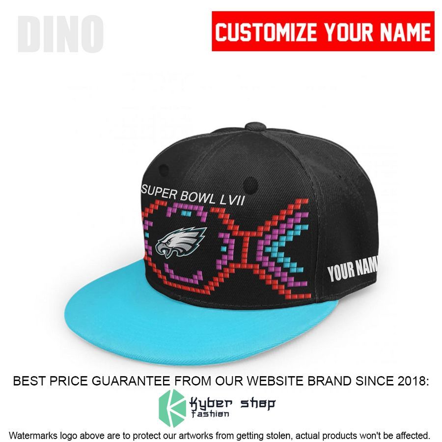 Personalized Philadelphia Eagles Super Bowl LVII Snapback Cap
