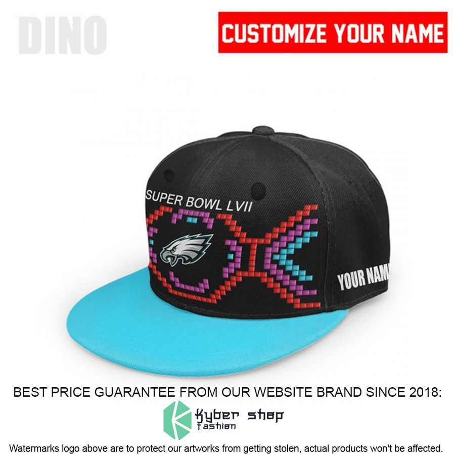Personalized Philadelphia Eagles Super Bowl LVII Snapback Cap 2 Personalized Philadelphia Eagles Super Bowl LVII Snapback Cap word1