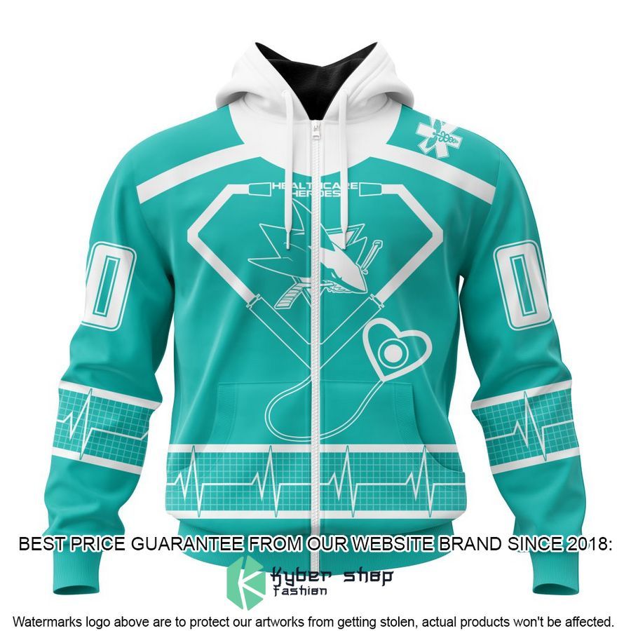 personalized san jose sharks honoring healthcare heroes shirt hoodie 2 242