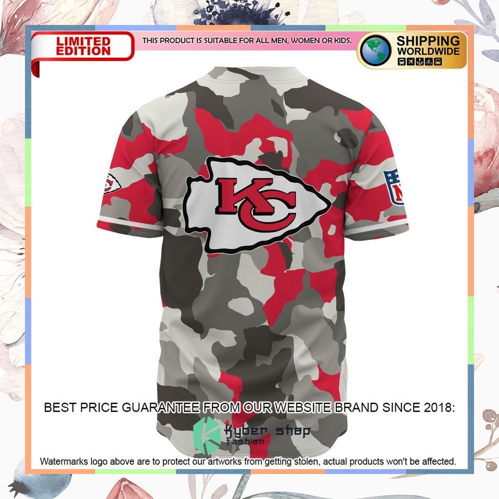 Personalized Super Bowl Kansas City Chief 2023 Camo Baseball Jersey 4 Personalized Super Bowl Kansas City Chief 2023 Camo Baseball Jersey word3