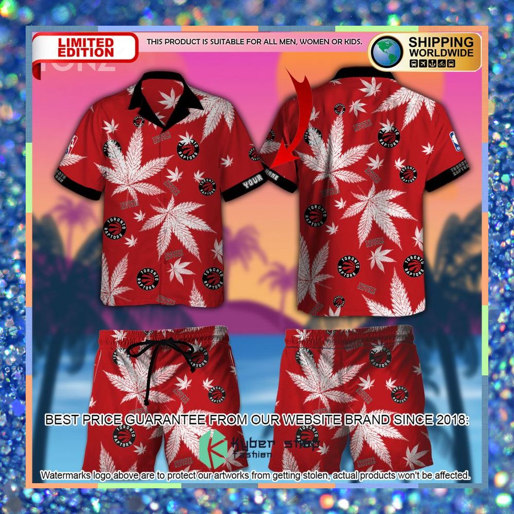 Personalized Toronto Raptors NBA Weed Cannabis Hawaiian Shirt, Short 3 personalized toronto raptors nba weed cannabis hawaiian shirt short 1 29