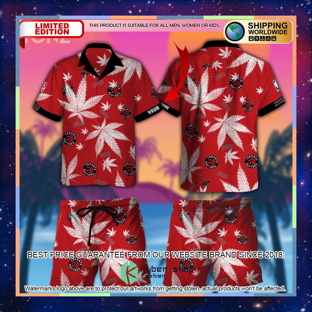 Personalized Toronto Raptors NBA Weed Cannabis Hawaiian Shirt, Short 5 personalized toronto raptors nba weed cannabis hawaiian shirt short 1 948