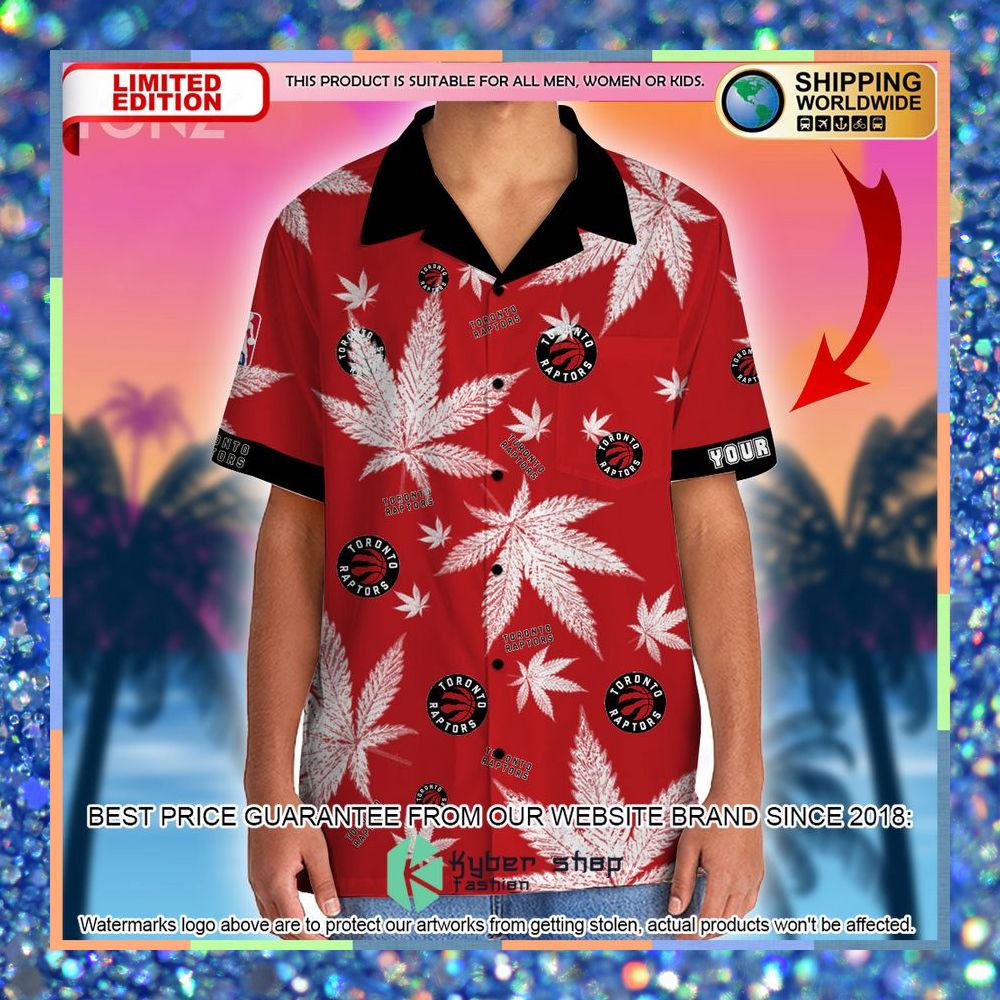Personalized Toronto Raptors NBA Weed Cannabis Hawaiian Shirt, Short 4 personalized toronto raptors nba weed cannabis hawaiian shirt short 2 532
