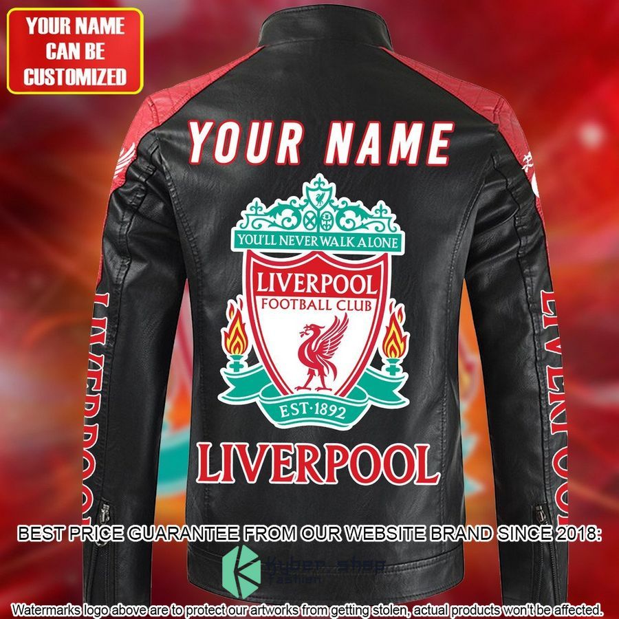 Personaziled Liverpool FC logo red Color Motor Block Leather Jacket 4 personaziled liverpool fc logo red color motor block leather jacket 4 642