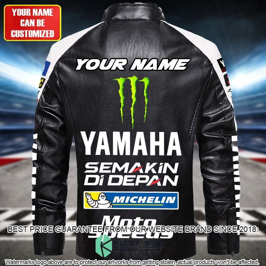 Personaziled Yamaha Moto Speeds white Color Motor Block Leather Jacket 3 personaziled yamaha moto speeds white color motor block leather jacket 3 197