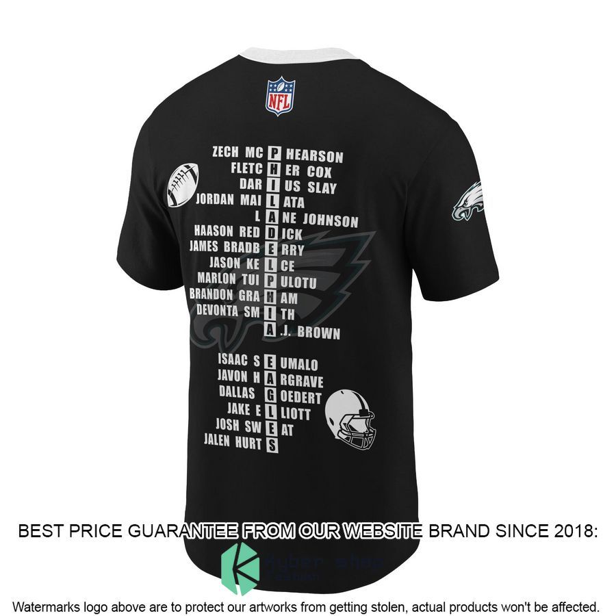 Philadelphia Eagles 2022 championship black Football Jersey 3 Philadelphia Eagles 2022 championship black Football Jersey word1