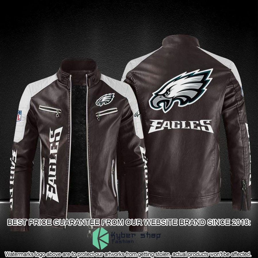 Philadelphia Eagles Block Leather Jacket 3 Philadelphia Eagles Block Leather Jacket word3