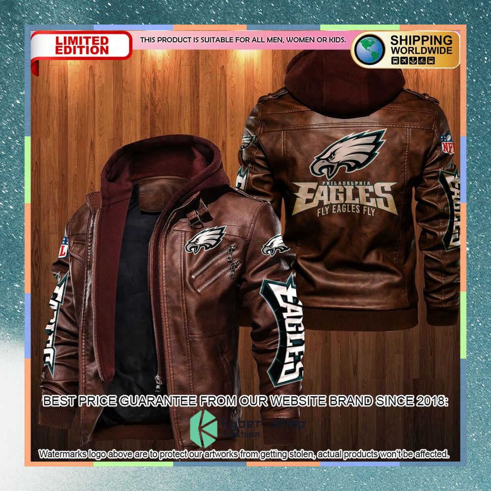 Philadelphia Eagles Fly Eagles Fly Leather Jacket 4 Philadelphia Eagles Fly Eagles Fly Leather Jacket word2