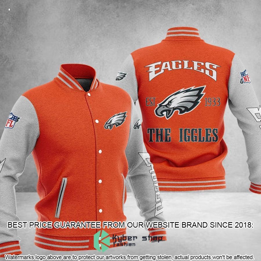 Philadelphia Eagles The Iggles Baseball Jacket 4 Philadelphia Eagles The Iggles Baseball Jacket word1