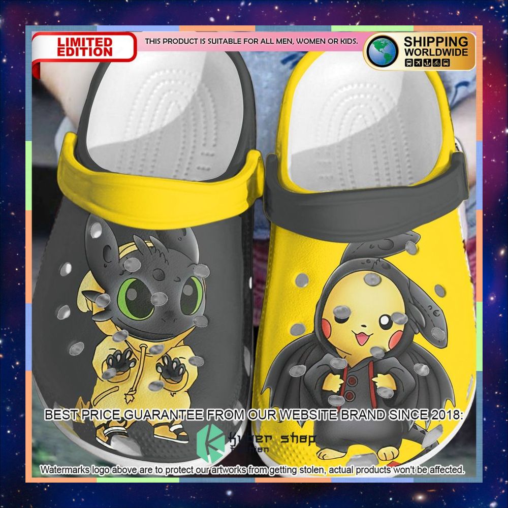 Pikachu and Stitch Crocband Clog 4 pikachu and stitch crocband clog 1 542