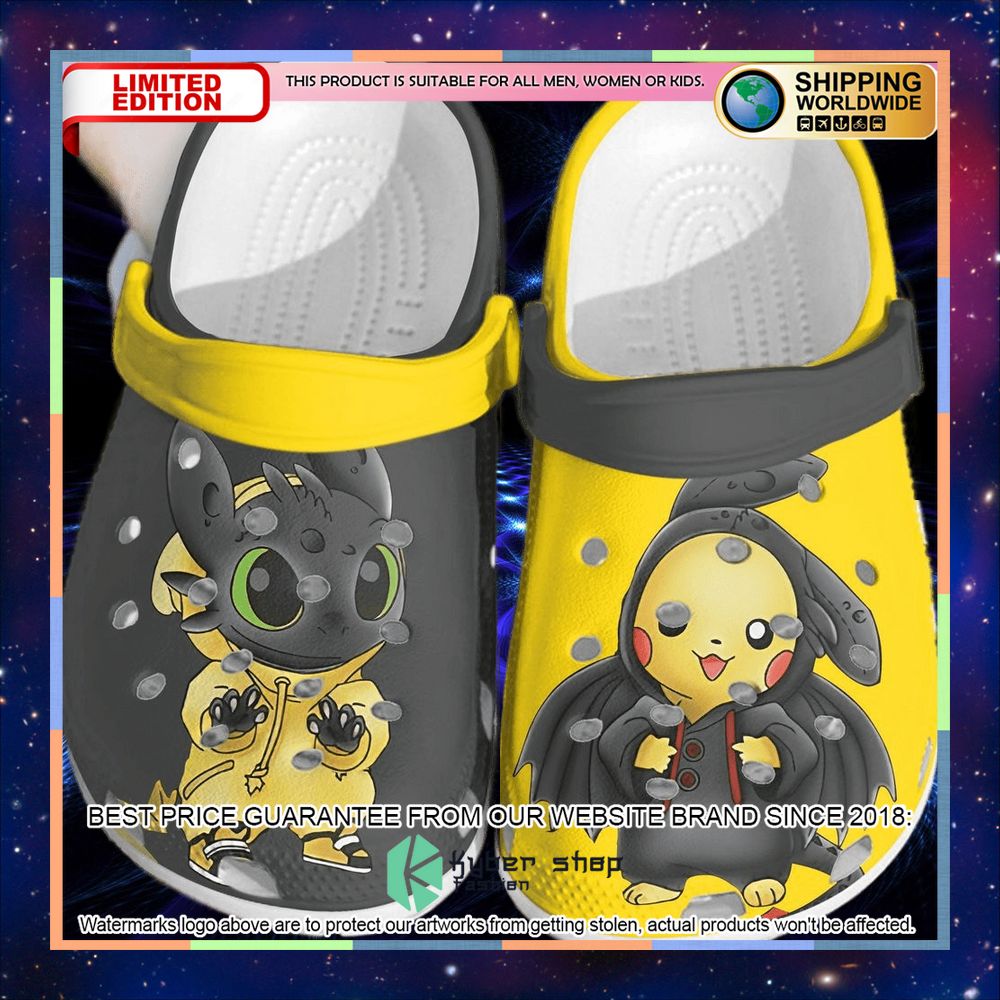 Pikachu and Stitch Crocband Clog 6 pikachu and stitch crocband clog 3 883