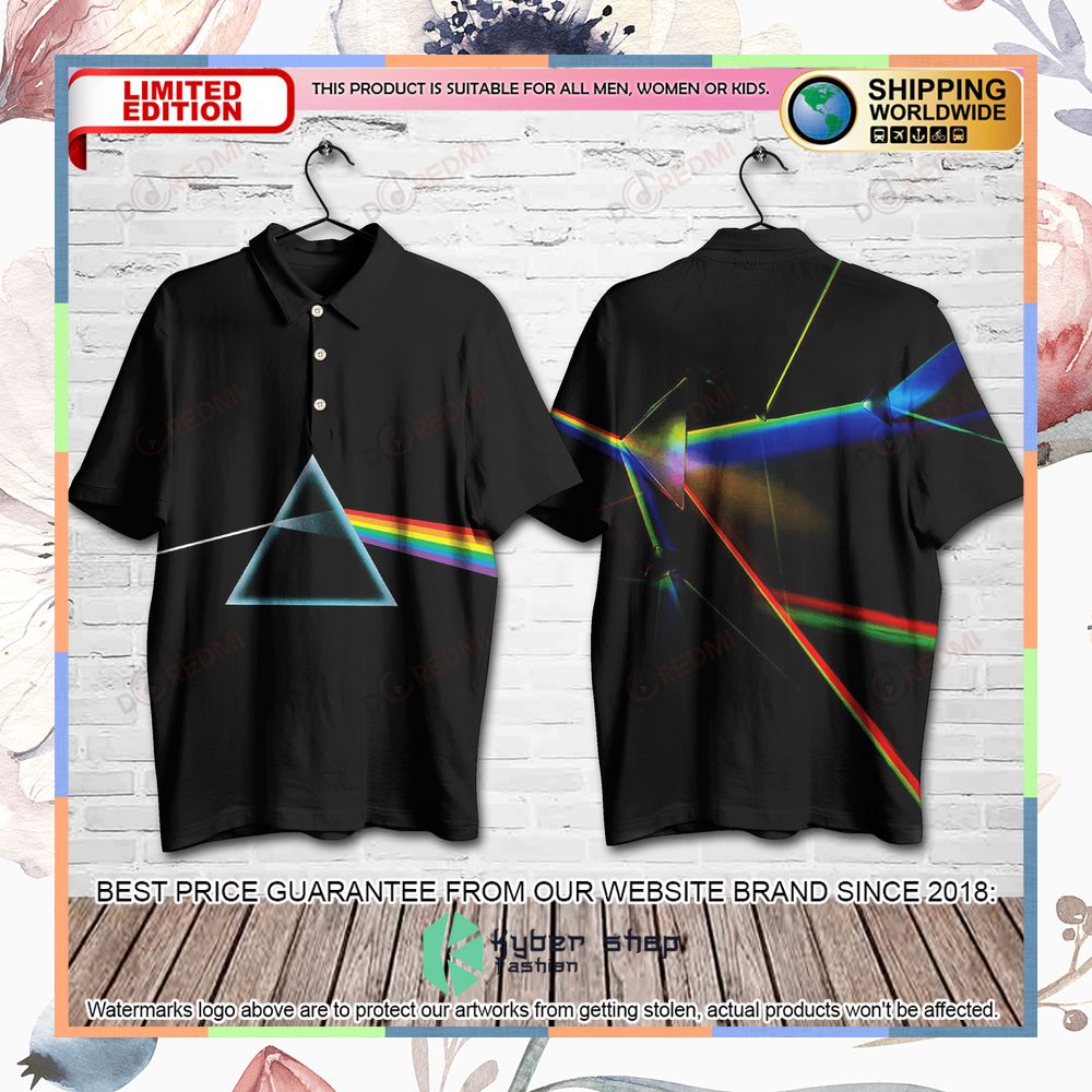 pink floyd band prism album polo shirt 1 695