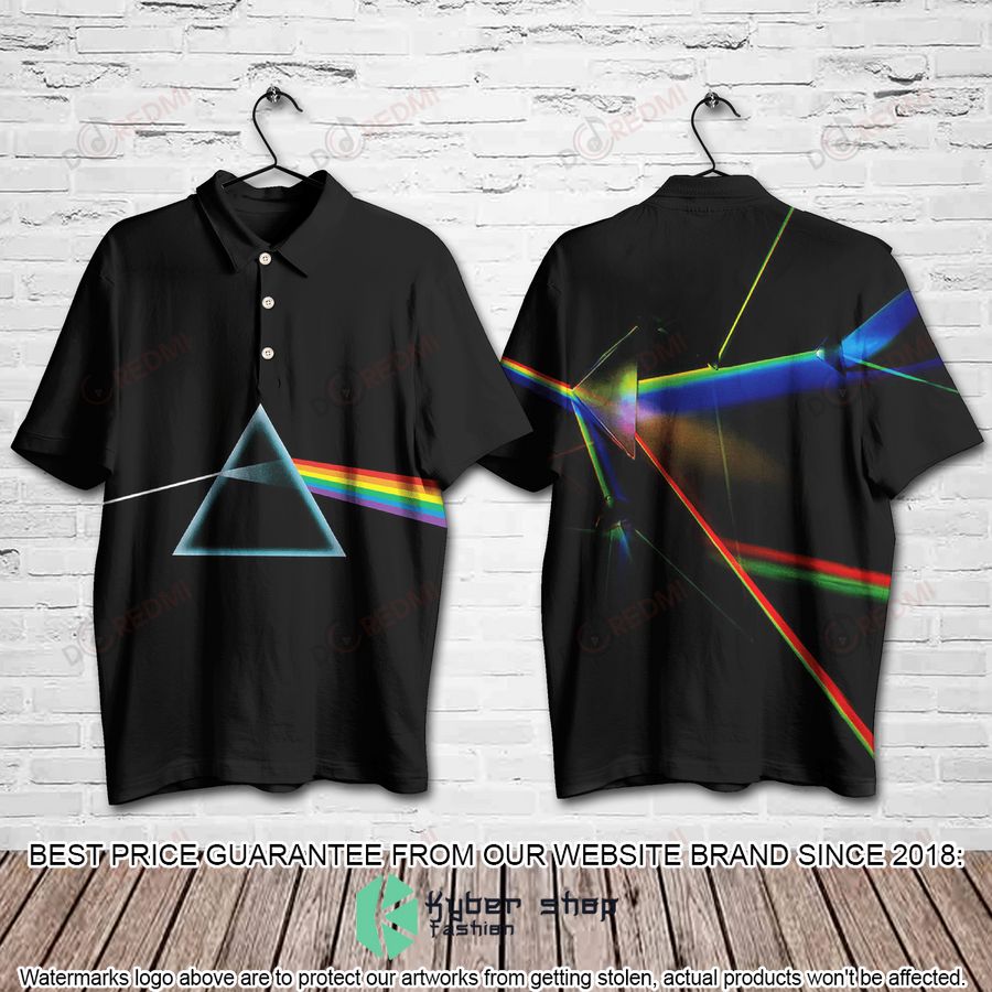 pink floyd band prism album polo shirt 1 971