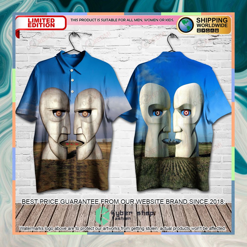 Pink Floyd Band The Division Bell Polo Shirt 3 pink floyd band the division bell polo shirt 1 566