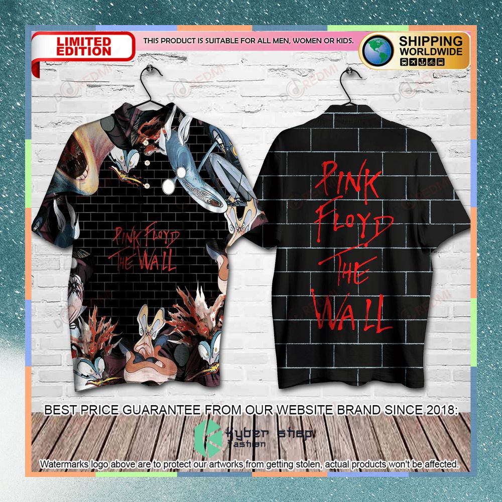pink floyd the wall album polo shirt 1 521