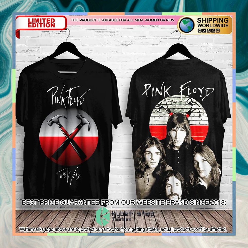 Pink Floyd The Wall Black T Shirt 5 pink floyd the wall black t shirt 1 580