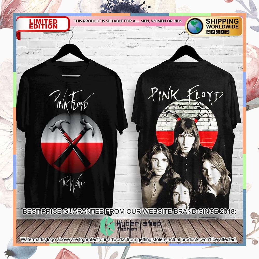 Pink Floyd The Wall Black T Shirt 3 pink floyd the wall black t shirt 1 958