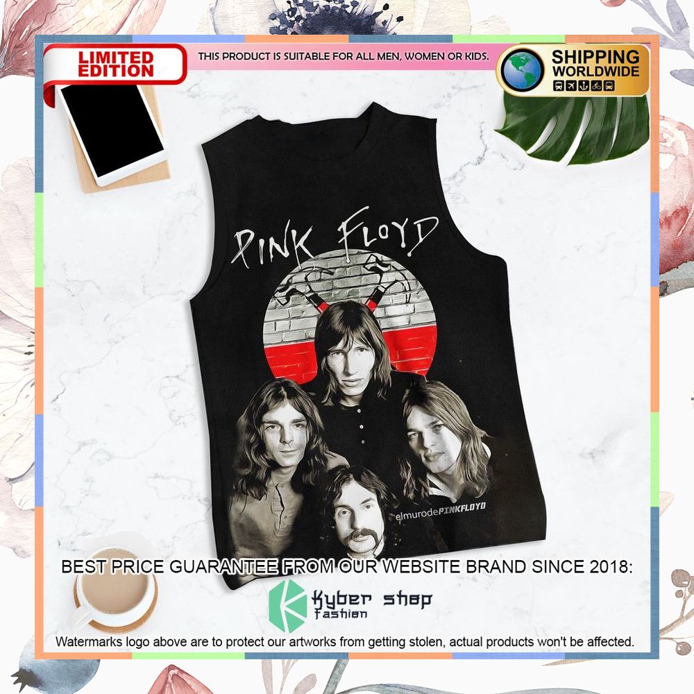 pink floyd the wall black tank top 1 792
