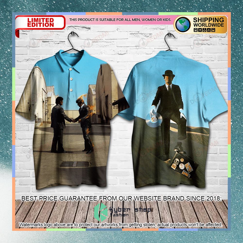 pink floyd wish you were here album polo shirt 1 486