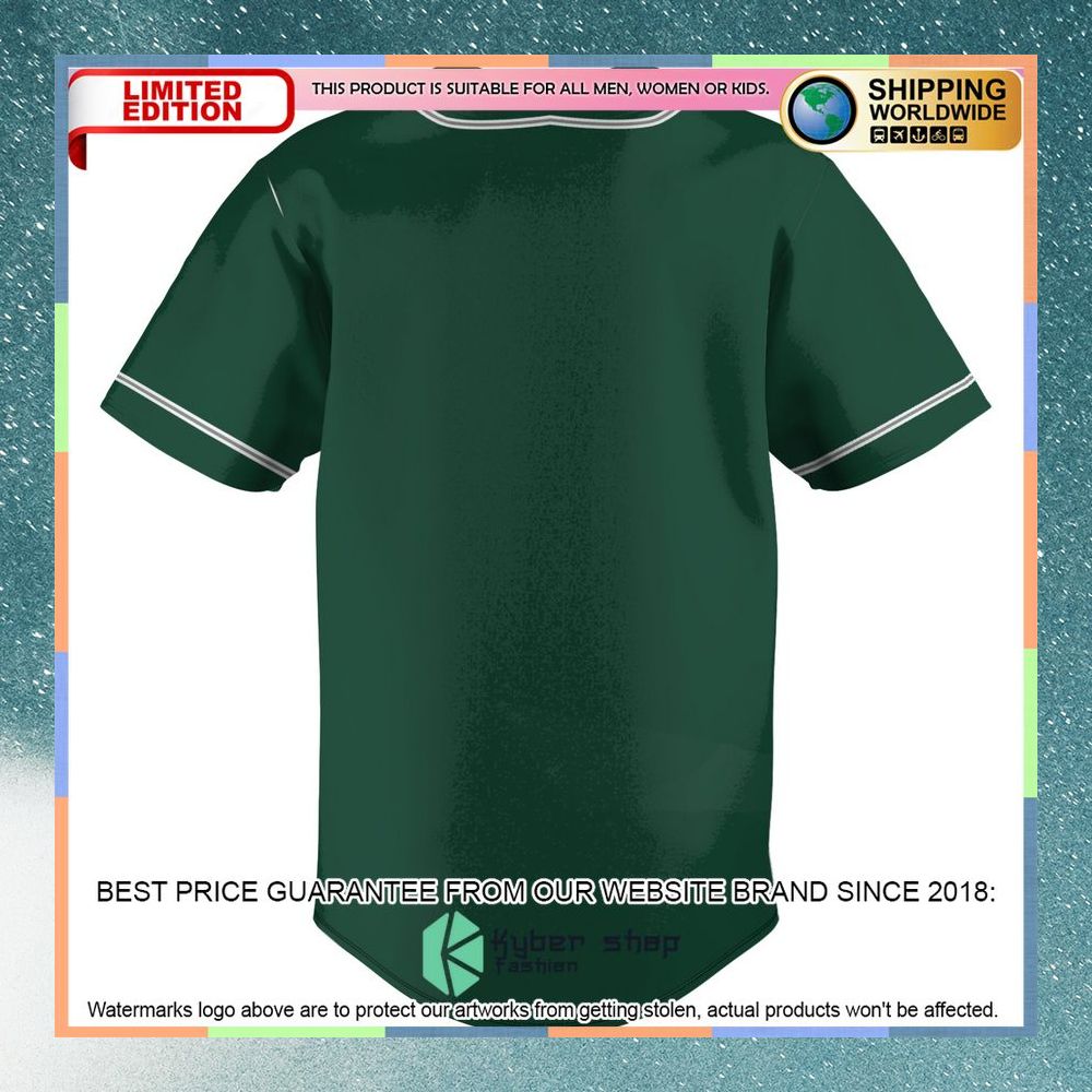 Portland State Vikings Green Baseball Jersey 7 Portland State Vikings Green Baseball Jersey word3