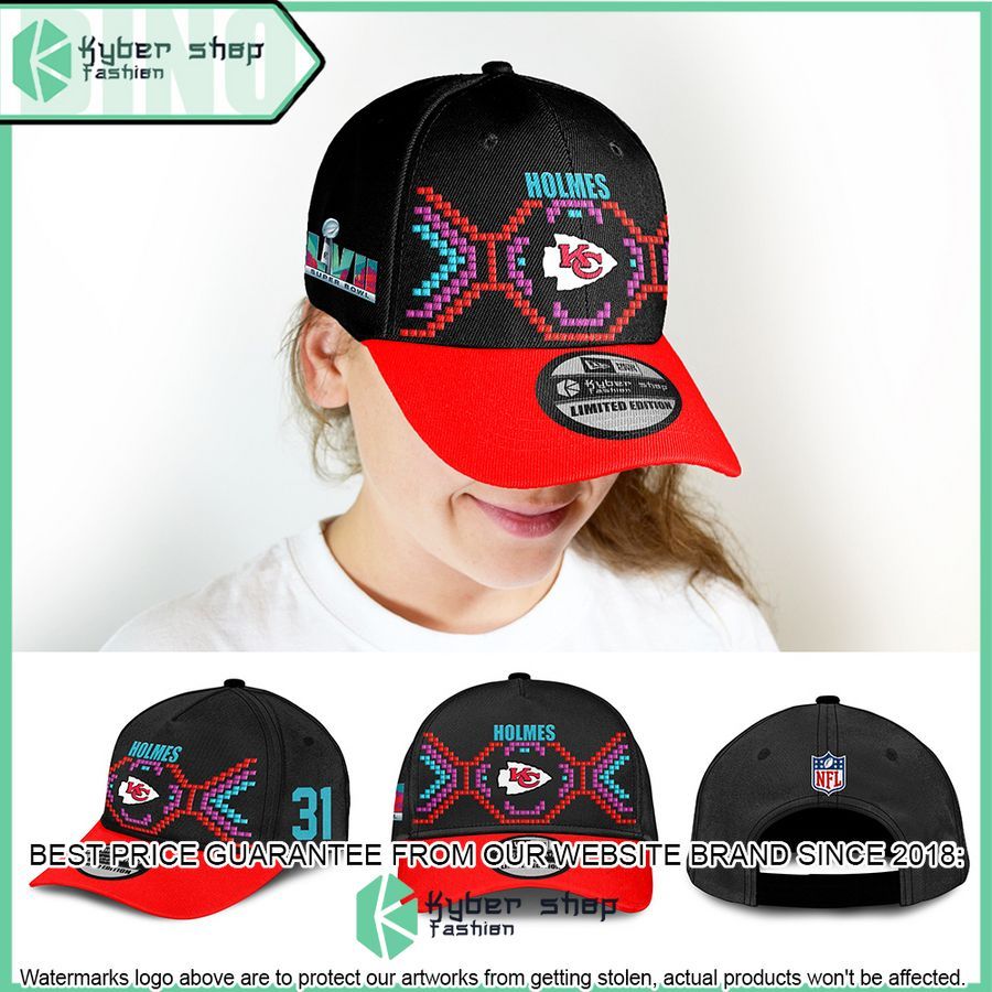 Priest Holmes 31 Kansas City Chiefs Super Bowl LVII Tarmac Cap 4 priest holmes 31 kansas city chiefs super bowl lvii tarmac cap 4 420