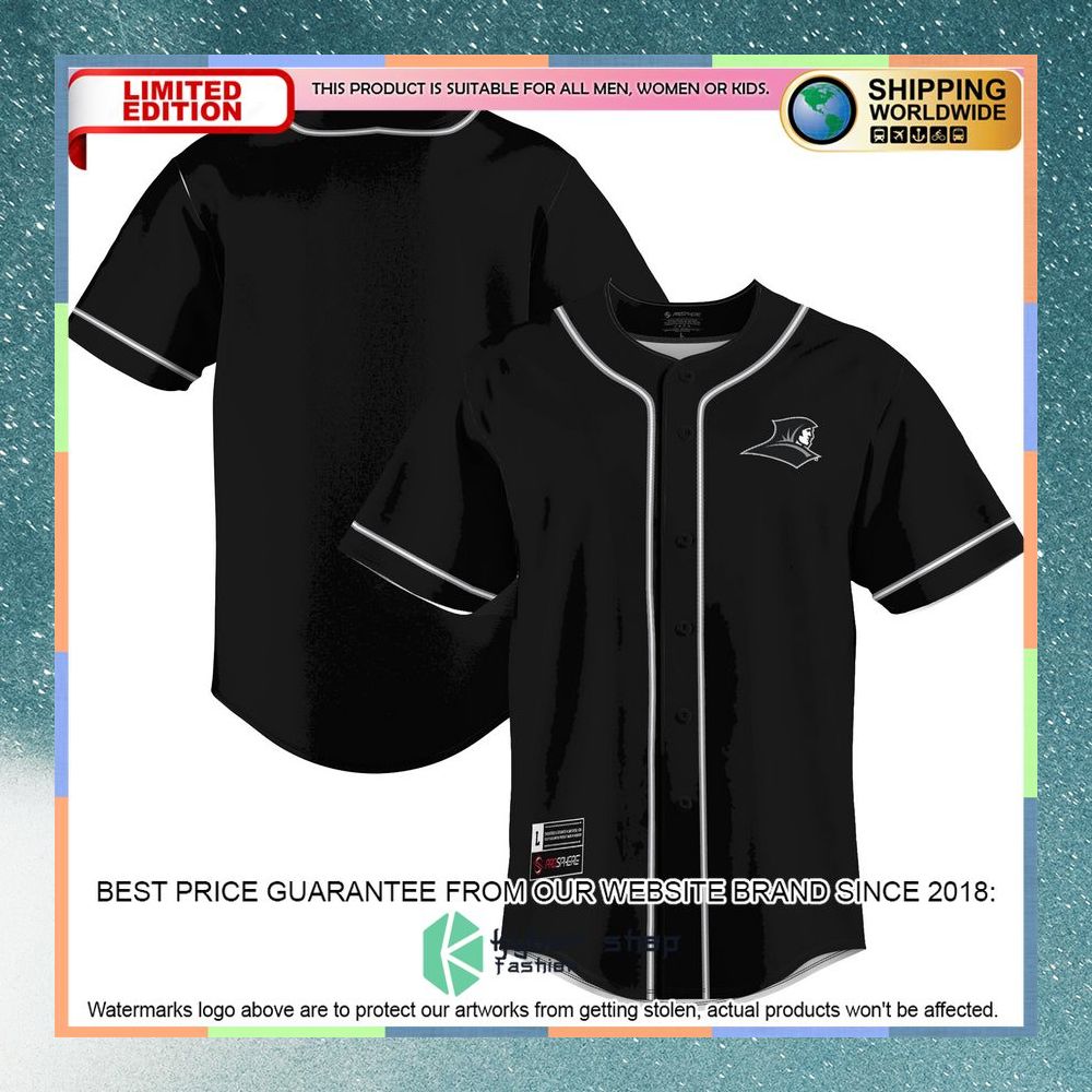 Providence Friars Black Baseball Jersey 5 Providence Friars Black Baseball Jersey word3