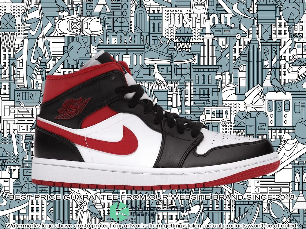 Gym Red Black White Air Jordan 1 Mid