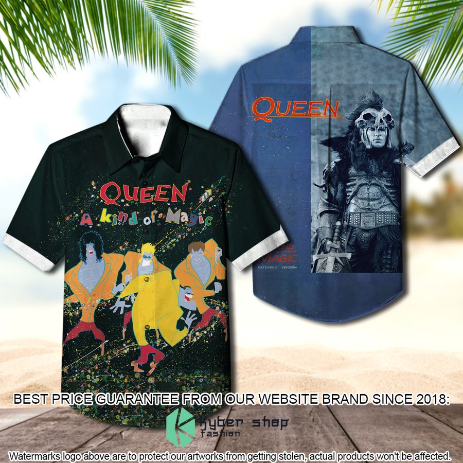 queen band a kind of magic hawaiian shirt 1 535