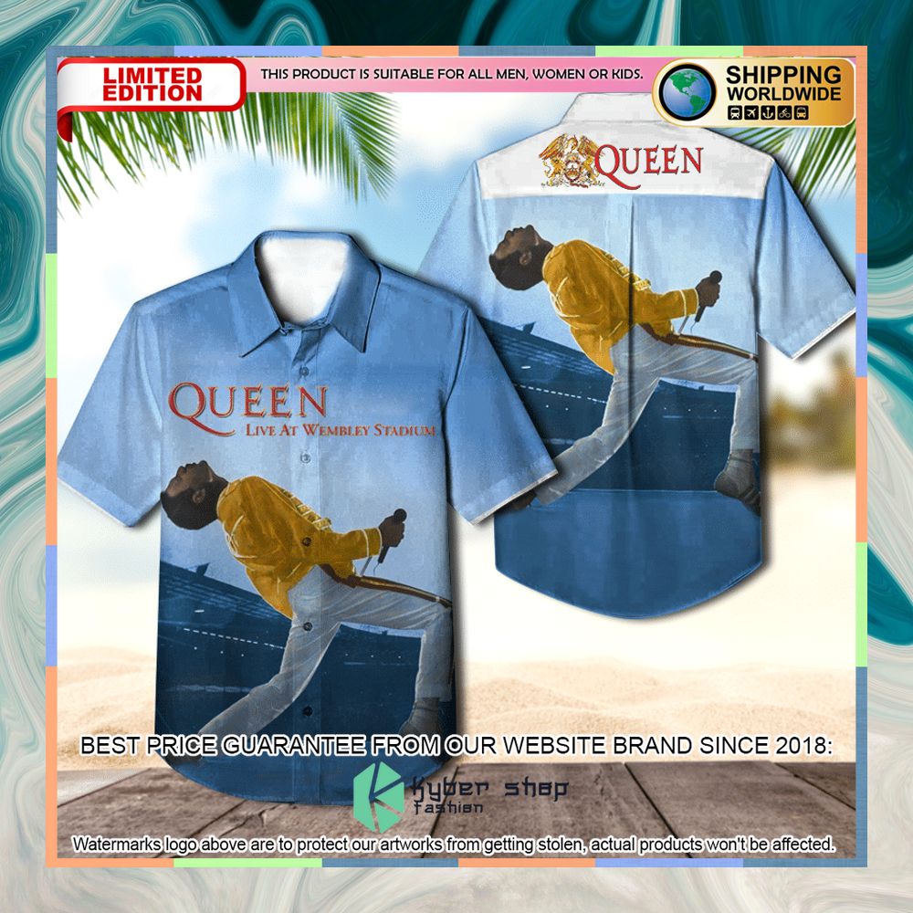 Queen Band Live At Wembley Stadium Hawaiian Shirt 3 queen band live at wembley stadium hawaiian shirt 1 144