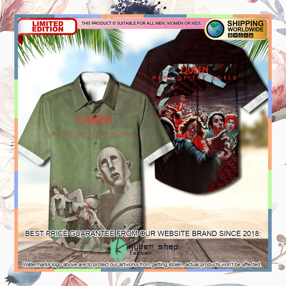 queen band news of the world album hawaiian shirt 1 477