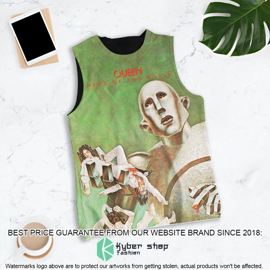 queen band news of the world tank top 1 767