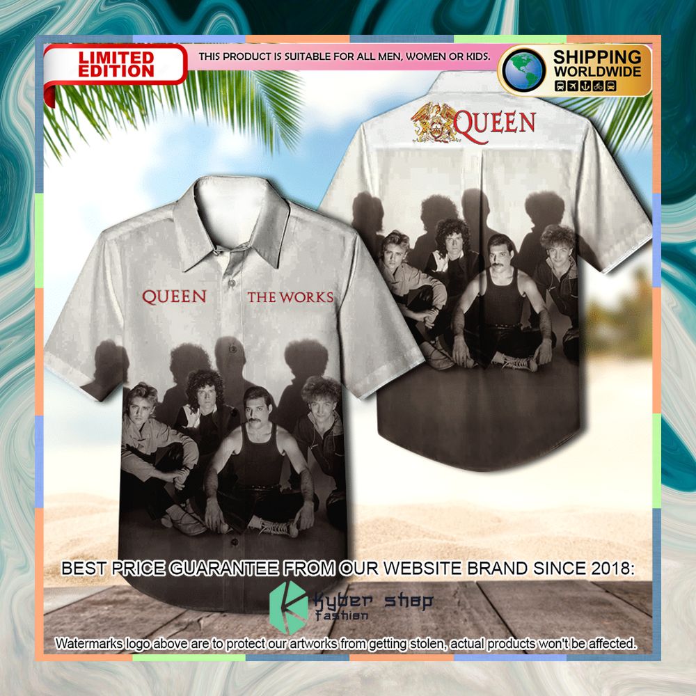 Queen Band The Works Album Hawaiian Shirt 3 queen band the works album hawaiian shirt 1 622