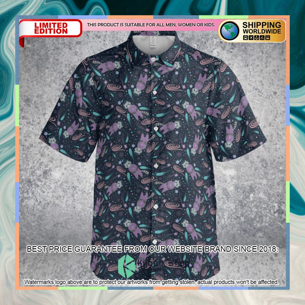 Raccoon Astronaut Pattern Hawaiian Shirt 7 Raccoon Astronaut Pattern Hawaiian Shirt word2