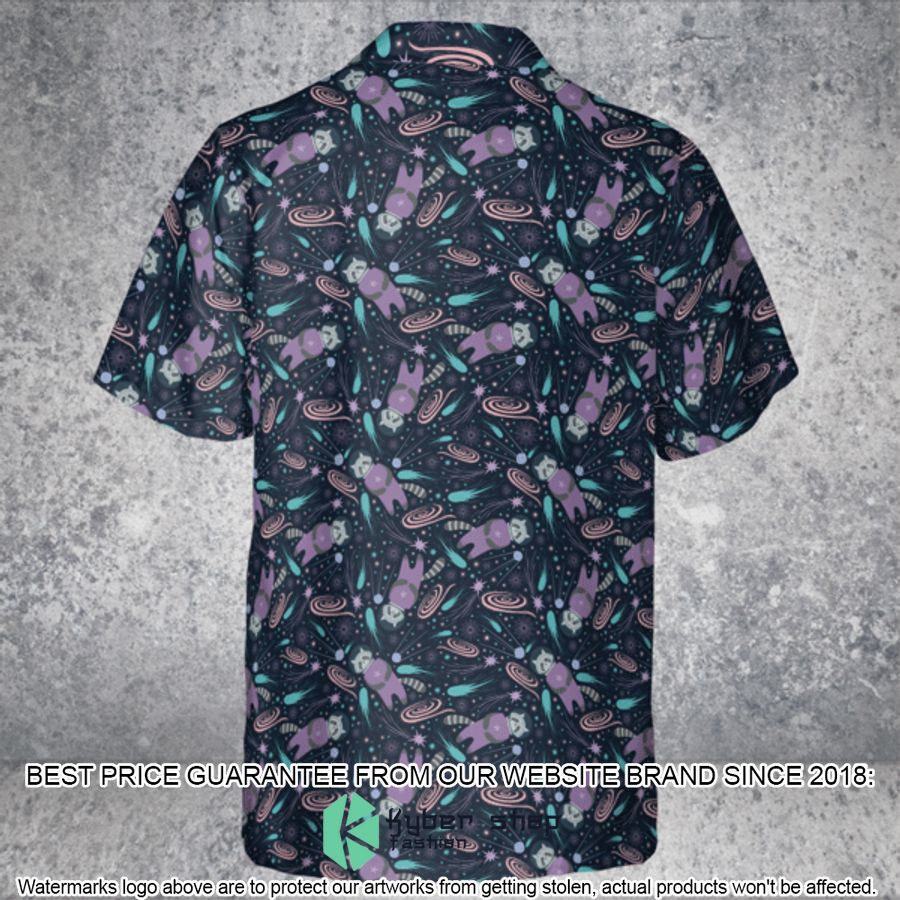 Raccoon Astronaut Pattern Hawaiian Shirt 4 Raccoon Astronaut Pattern Hawaiian Shirt word2